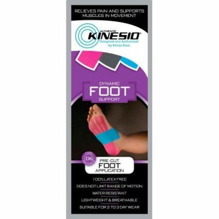 FABRICATION ENTERPRISES Kinesio® Pre-Cut Kinesiology Tape, Foot, Case of 20 24-4935-20